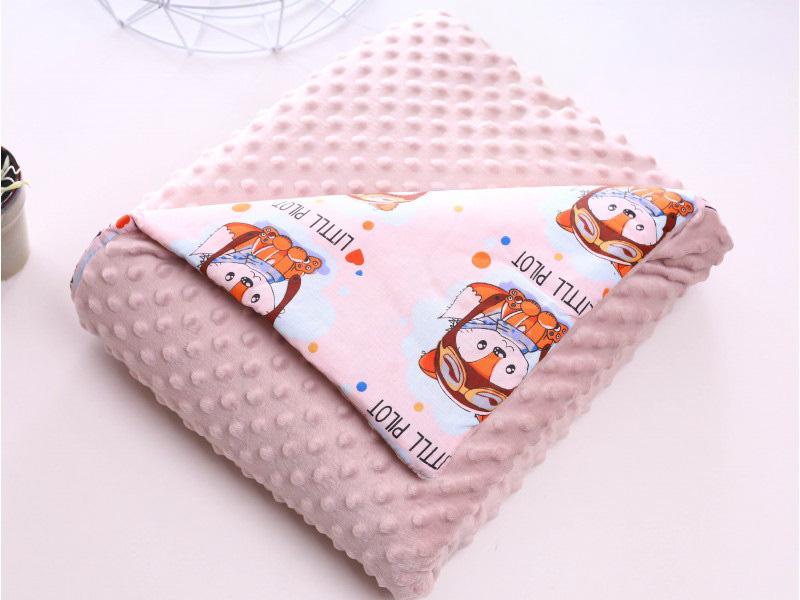 Плед детский микрофибра/хлопок тёплый 10128 Бежевый (DR009686)