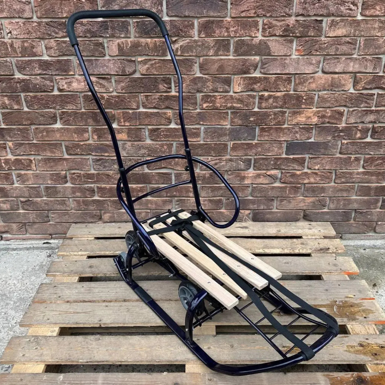 Санки-трансформер детские с колесами Патриот LUX 2026 Синий - фото 4