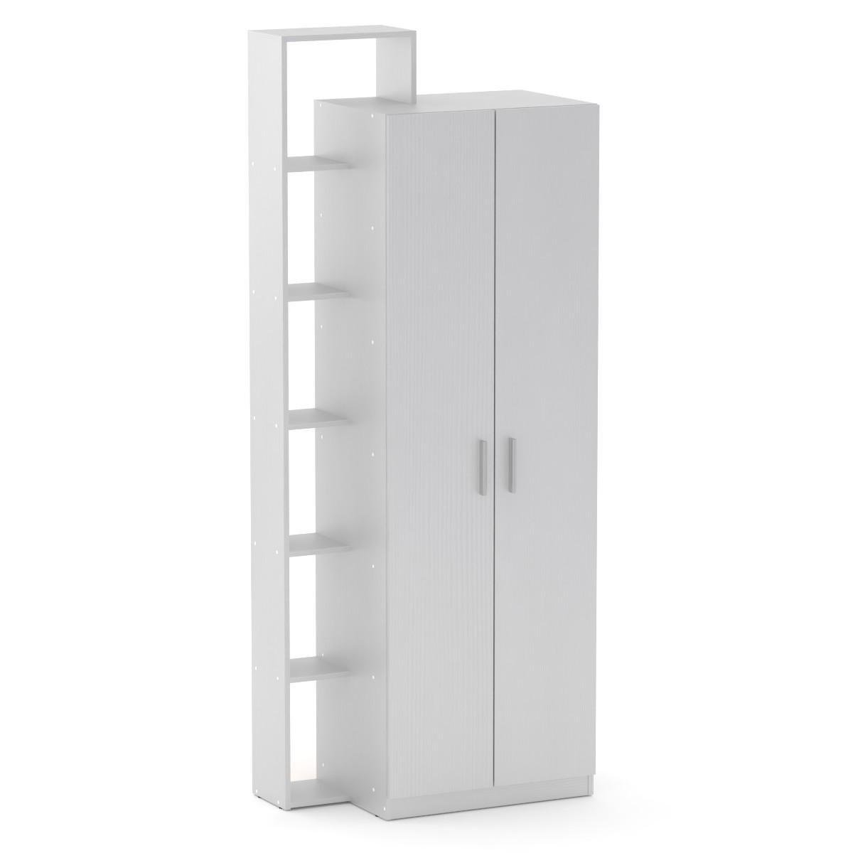 Шафа з полицями для одягу Компаніт Шафа-9 Альба/Білий