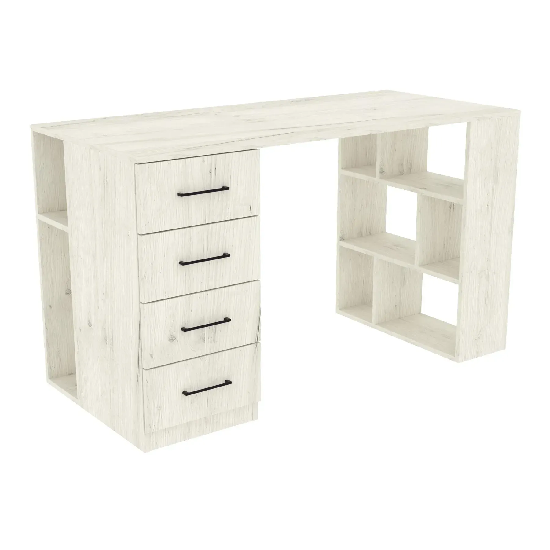 Стол письменный Kontinent Tetris Т-8 130х60х76 см Дуб Крафт Белый (85599965)