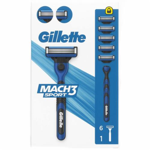 Станок для гоління чоловічий GILLETTE Mach3 SPORT і 6 картриджів