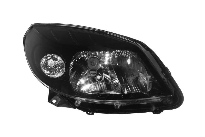 Фара передняя правая Dacia/Renault Sandero 2008-2011 H4 черная рамка (551-1170R-LDEM2)