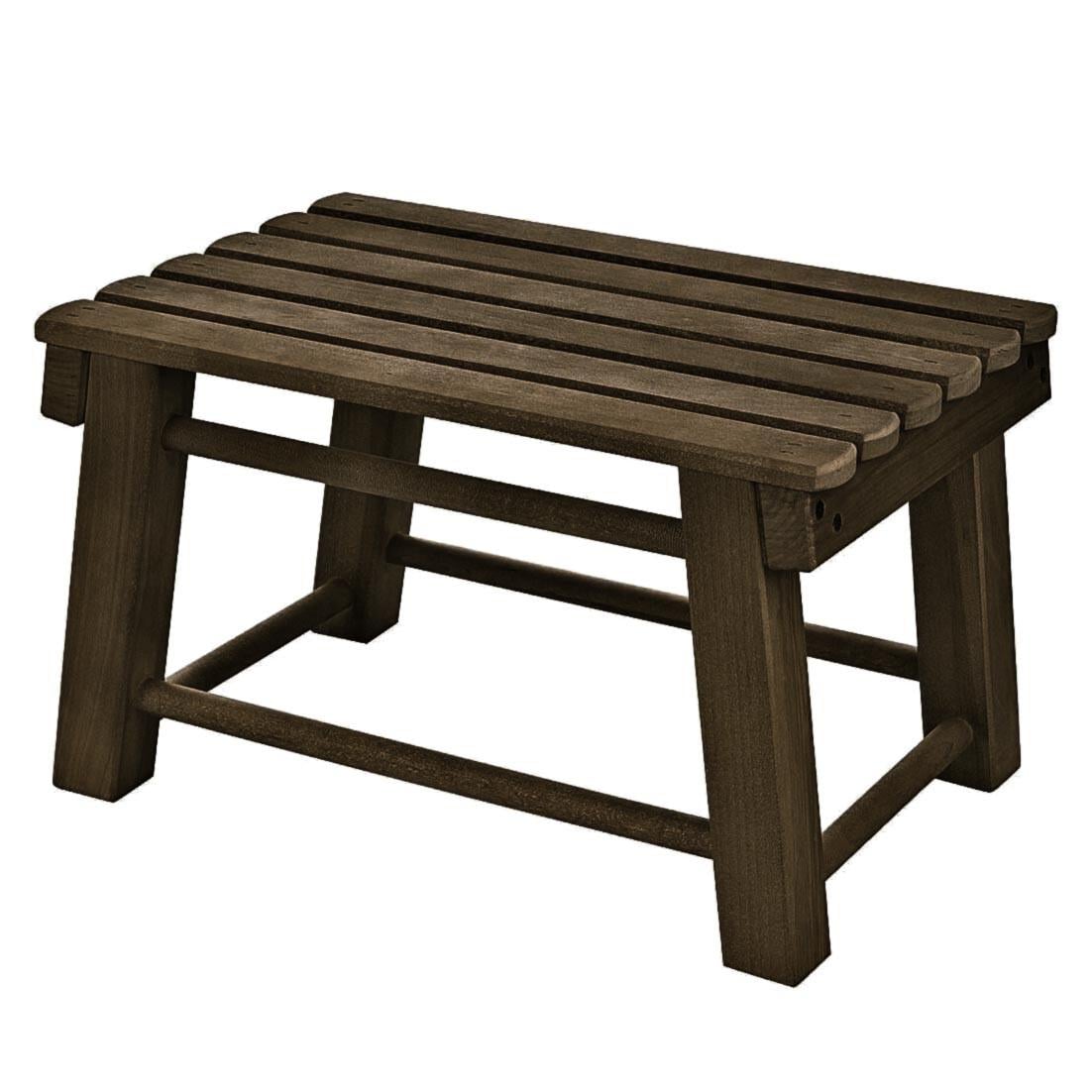 Табурет для ванной из дерева Бойлес Сепия (ТВН-001108)