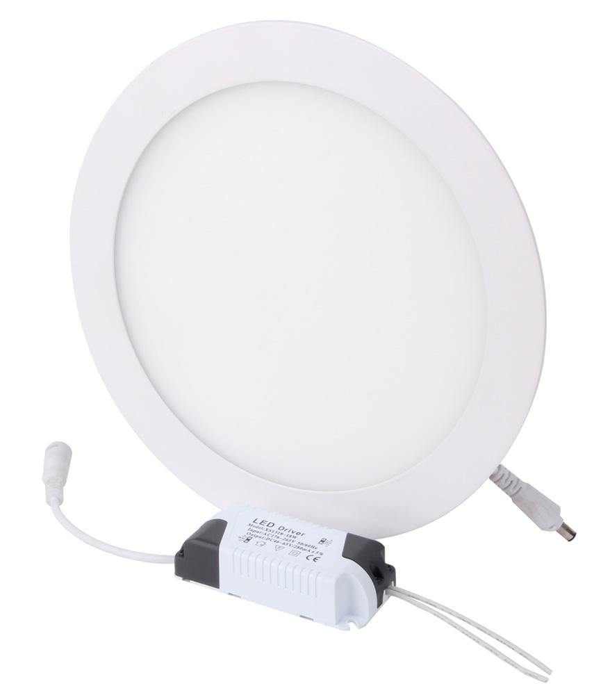 Світильник LED вбудований E.NEXT e.LED.MP.Round.R.24.4500 24W 220V 1680Lm 4500K ⌀300x7,5 мм IP40 Білий (l0860020)