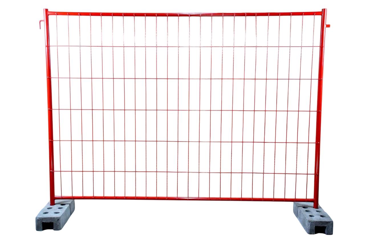 Ограждения строительные временные Kompred OL249 3000х42х2000 мм Червоний