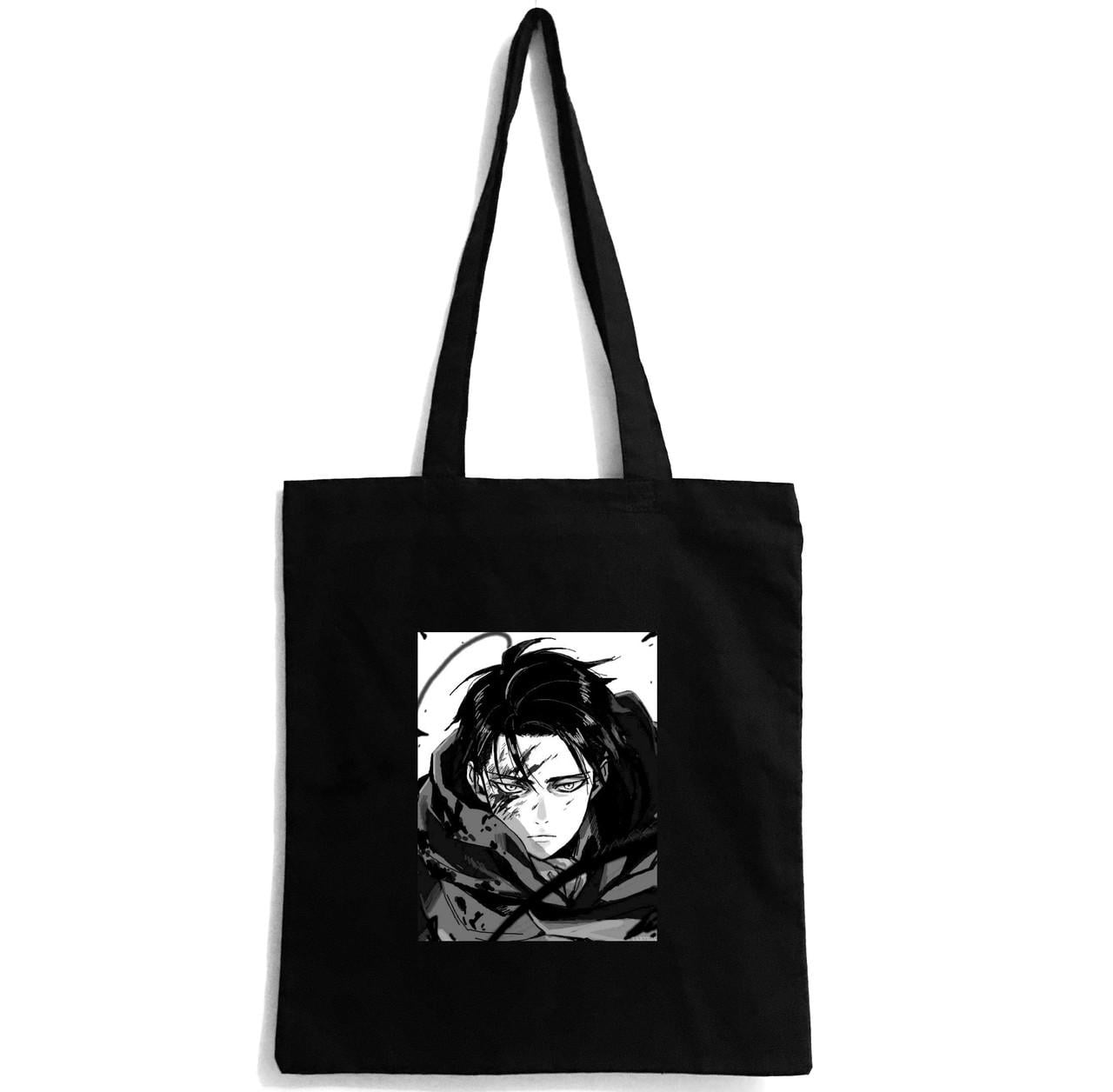 Эко-сумка с принтом аниме Атака титанов Леви Аккерман (597)