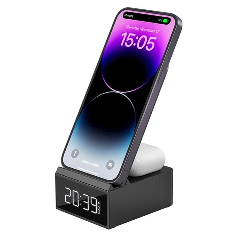 Зарядное устройство беспроводное WIWU Wi-W011 3 in 1 Wireless Charger Black (00000066832_1) - фото 4