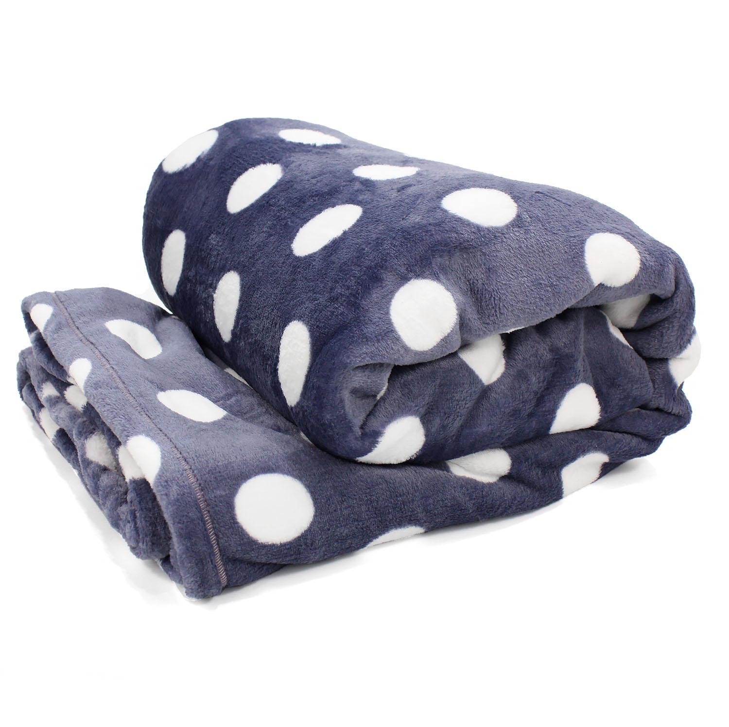 Одеяло флисовое 180х200 Синий (0162)