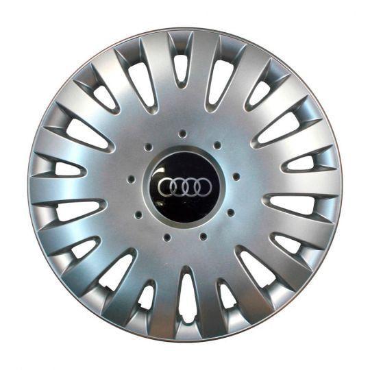 Автомобильные колпаки SKS 403 R16 с логотипом Audi 4 шт. Серебристый