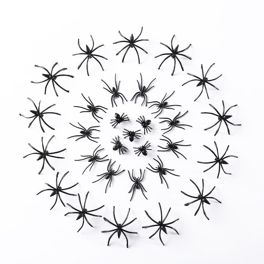 Набор пауков для Хэллоуина 150 шт. Черный (138200)