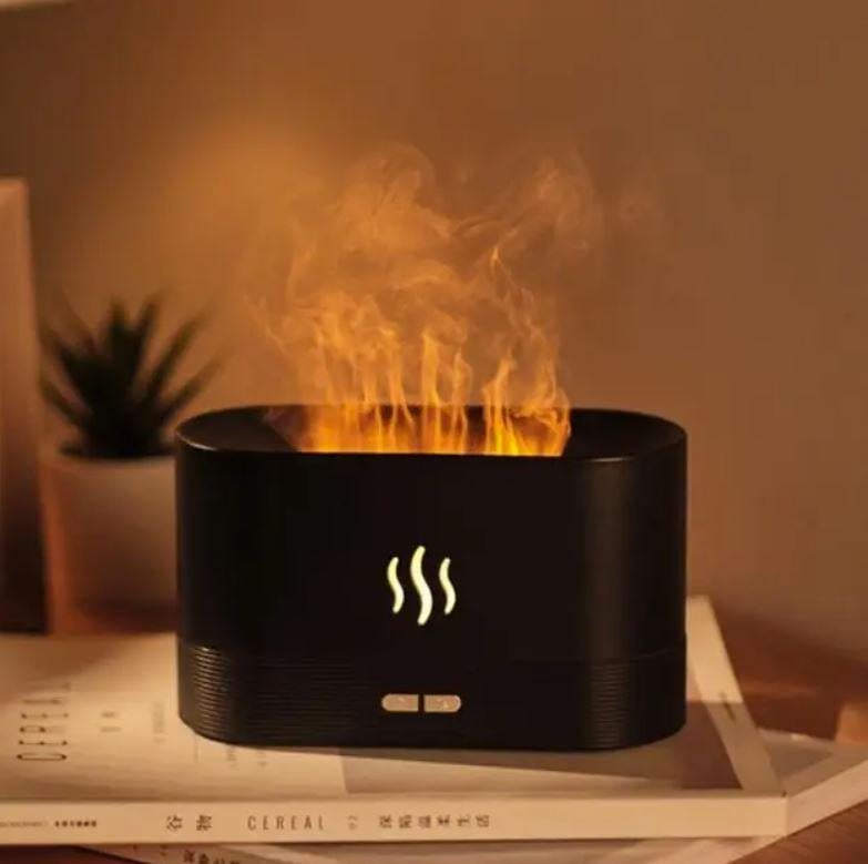 Зволожувач повітря Вулкан з ефектом полум'я та нічником 7 кольорів DQ-7 Чорний - фото 3 Зволожувач повітря Вулкан з ефектом полум'я та нічником 7 кольорів DQ-7 Чорний - фото 3