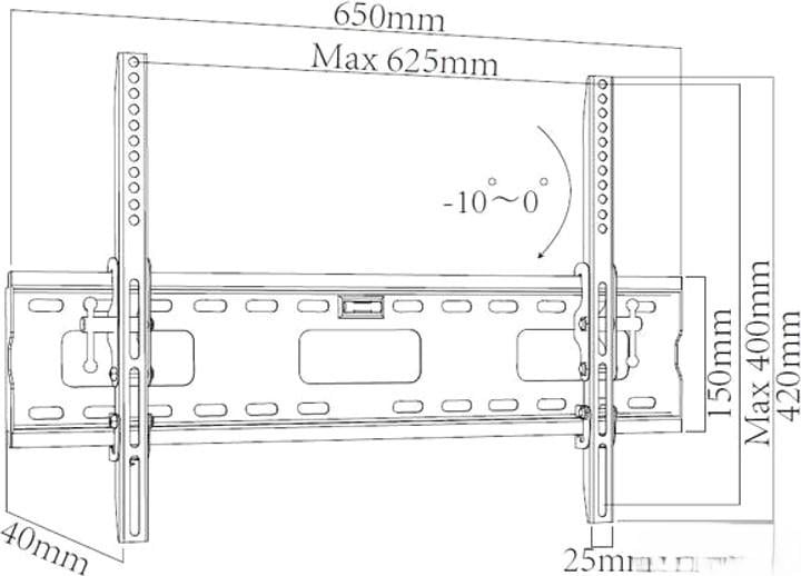 Кронштейн X-Digital Steel 40-65" ST415 Black (6185118) - фото 2 Кронштейн X-Digital Steel 40-65" ST415 Black (6185118) - фото 2
