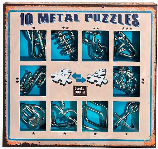 Набор головоломок Metall Puzzles Eureka 10 шт. Violet (13798)
