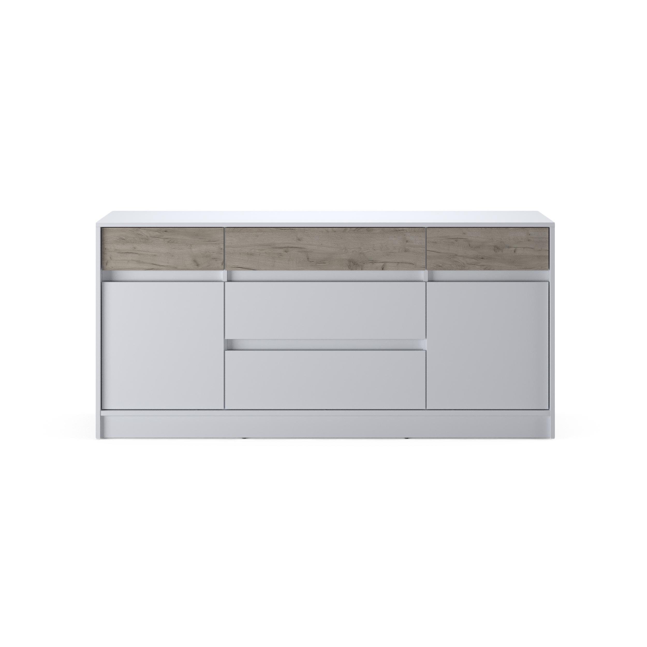 Комод Everest Style 1600 1602х754х390 мм Нимфея/Крафт серый (11485) - фото 1 Комод Everest Style 1600 1602х754х390 мм Нимфея/Крафт серый (11485) - фото 1