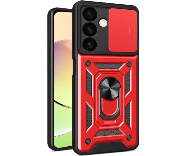 Чехол накладка Ricco Camera Sliding для Samsung Galaxy S24 Красный