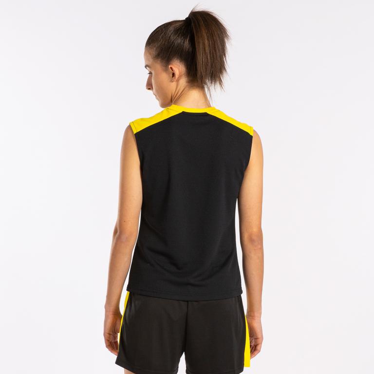 Майка Joma 901695.109 Eco Championship Tank Top M Black Yellow (8445456360100) - фото 3