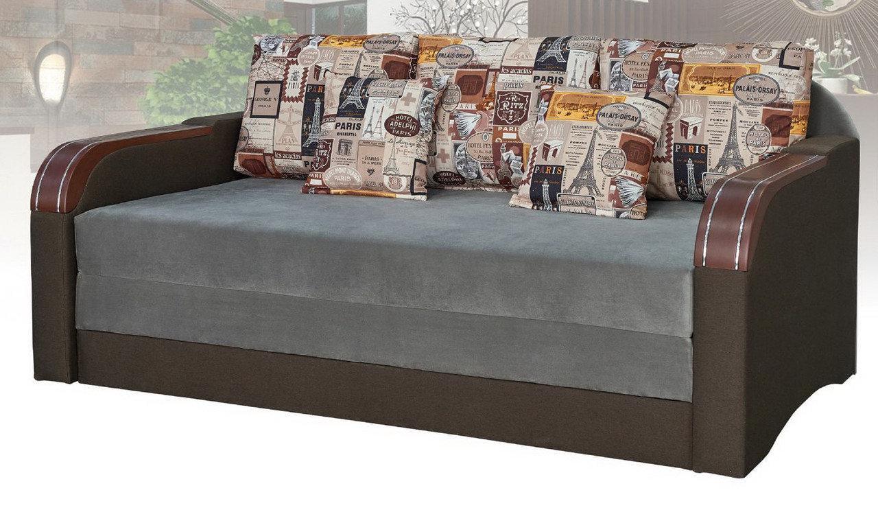 Диван розкладний Мебель-Сервіс Гавана 1000 висувний ДСП/дерево тканина Богема Коричневий