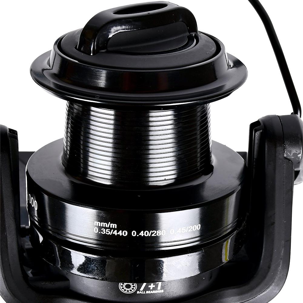 Котушка риболовна карпова Sams Fish shark 8000 7+1bb з бейтранером металева шпуля Black (SF24344-8) - фото 4 Котушка риболовна карпова Sams Fish shark 8000 7+1bb з бейтранером металева шпуля Black (SF24344-8) - фото 4