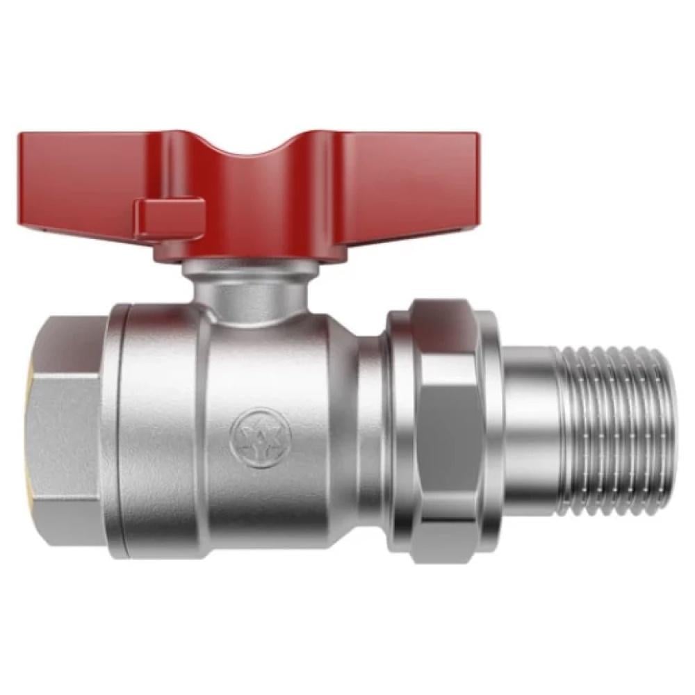 Кран шаровой американка Miraya прямой бабочка 3/4" (AKD5407)