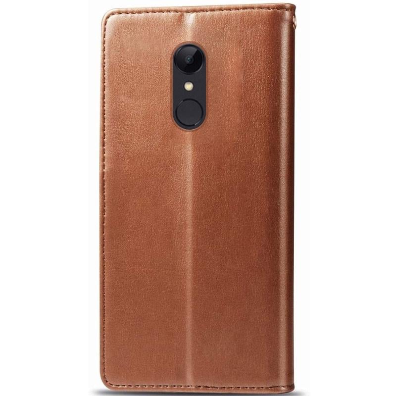 Чехол-книжка кожаный GETMAN Gallant (PU) для Xiaomi Redmi Note 4X (Snapdragon) Коричневый (167303) - фото 4 Чехол-книжка кожаный GETMAN Gallant (PU) для Xiaomi Redmi Note 4X (Snapdragon) Коричневый (167303) - фото 4