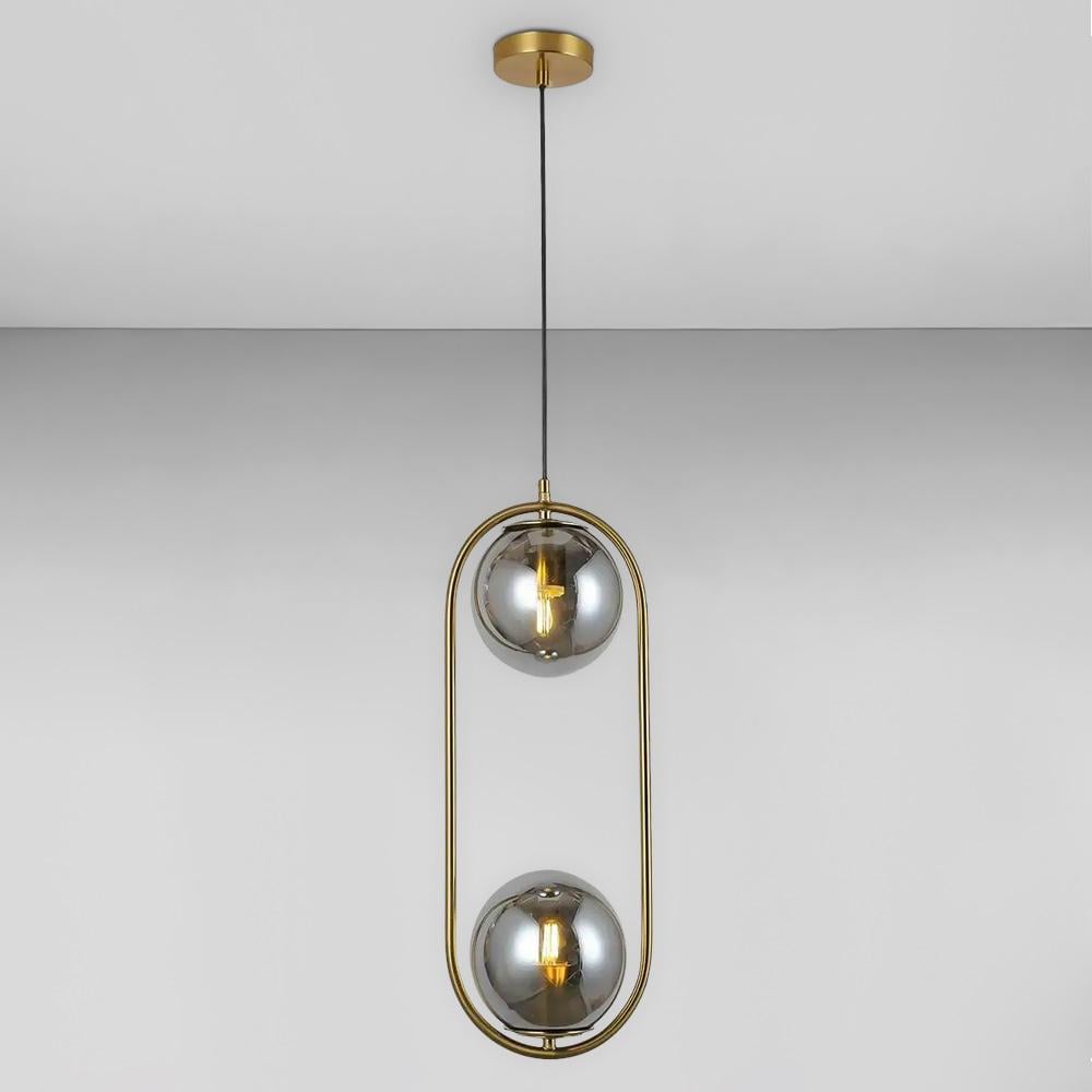 Люстра подвесная шар Light House LS-17189-2 BRZ/BK Бронзовый/Черный