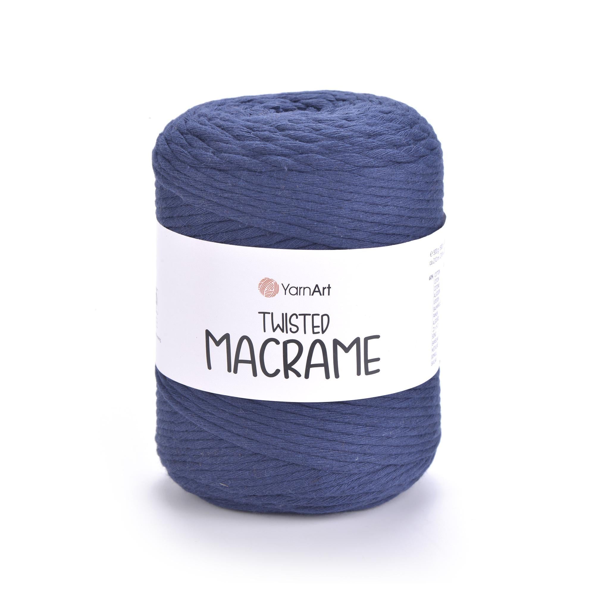 Шпагат для макраме Twisted Macrame 4 мм 500 г Темно-синий №784