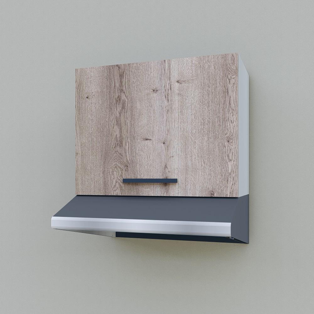 Шкаф навесной Opendoors МП9 для кухни под вытяжку 500 мм Аликанте/Светлый серый (МП9/4) - фото 2 Шкаф навесной Opendoors МП9 для кухни под вытяжку 500 мм Аликанте/Светлый серый (МП9/4) - фото 2