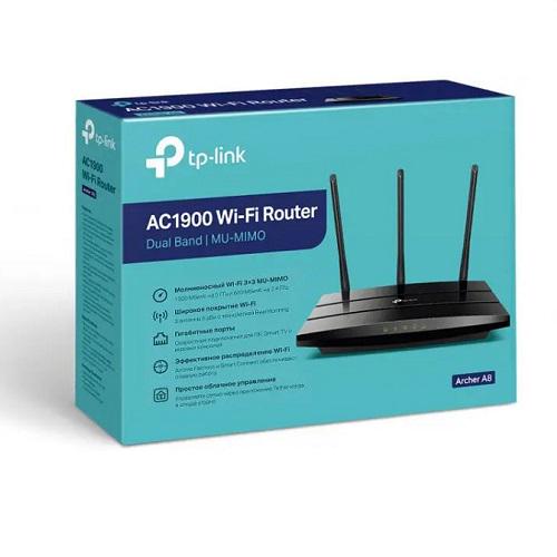 Маршрутизатор TP-Link Archer A8 AC1900 (080b9348) - фото 4