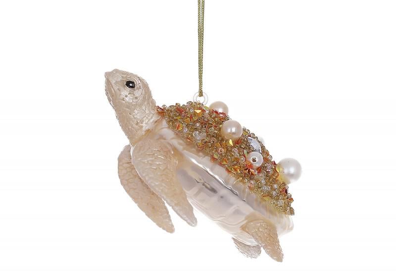 Іграшка на ялинку Черепаха бісер та перли 4,5 см (NY29-415) Іграшка на ялинку Черепаха бісер та перли 4,5 см (NY29-415)