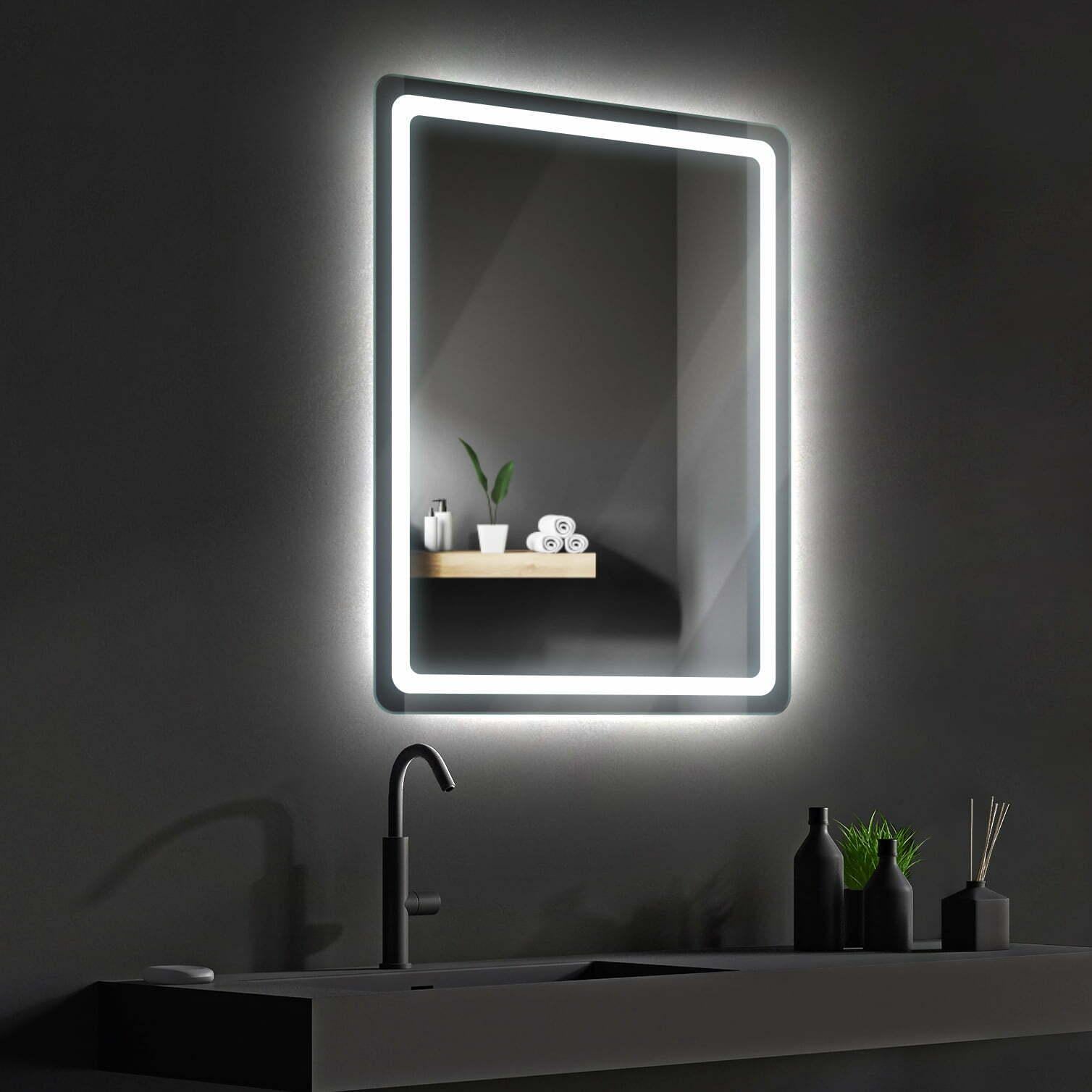 Зеркало Dim Dzerkal OBIO с LED-подсветкой 80х70 см (8272)