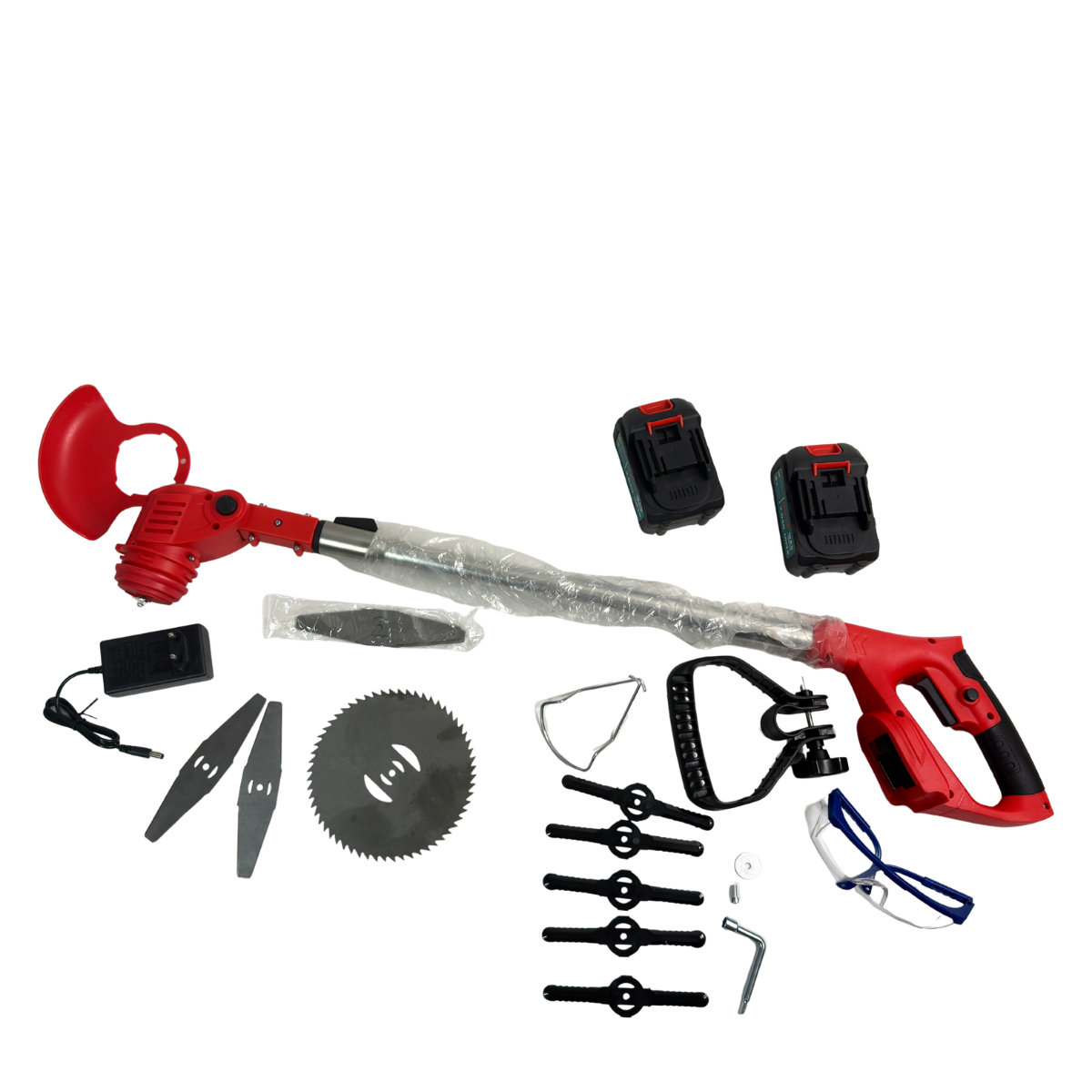 Тример для газону з 2 акумуляторами 48V (GYT-026-Red)