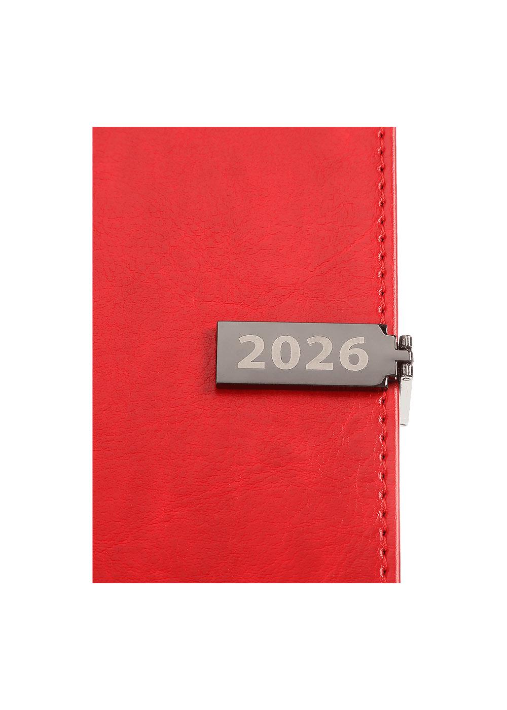 Ежедневник Buromax 2026 LEGEND А6 датированный Красный (BM.2596-05)