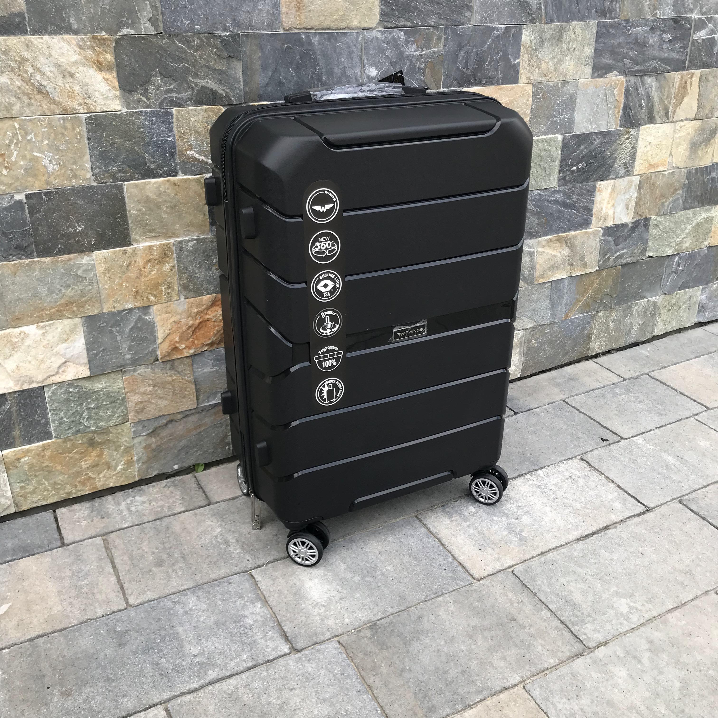 Валіза дорожня з поліпропілену Wings PP05 M Чорний (7036031) - фото 3