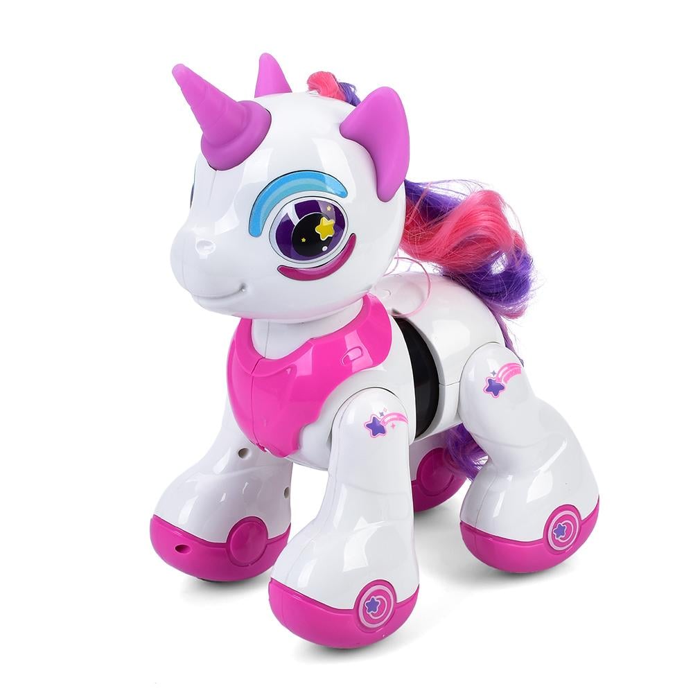 Інтерактивна іграшка Єдиноріг HBD8008 сенсорний Рожевий