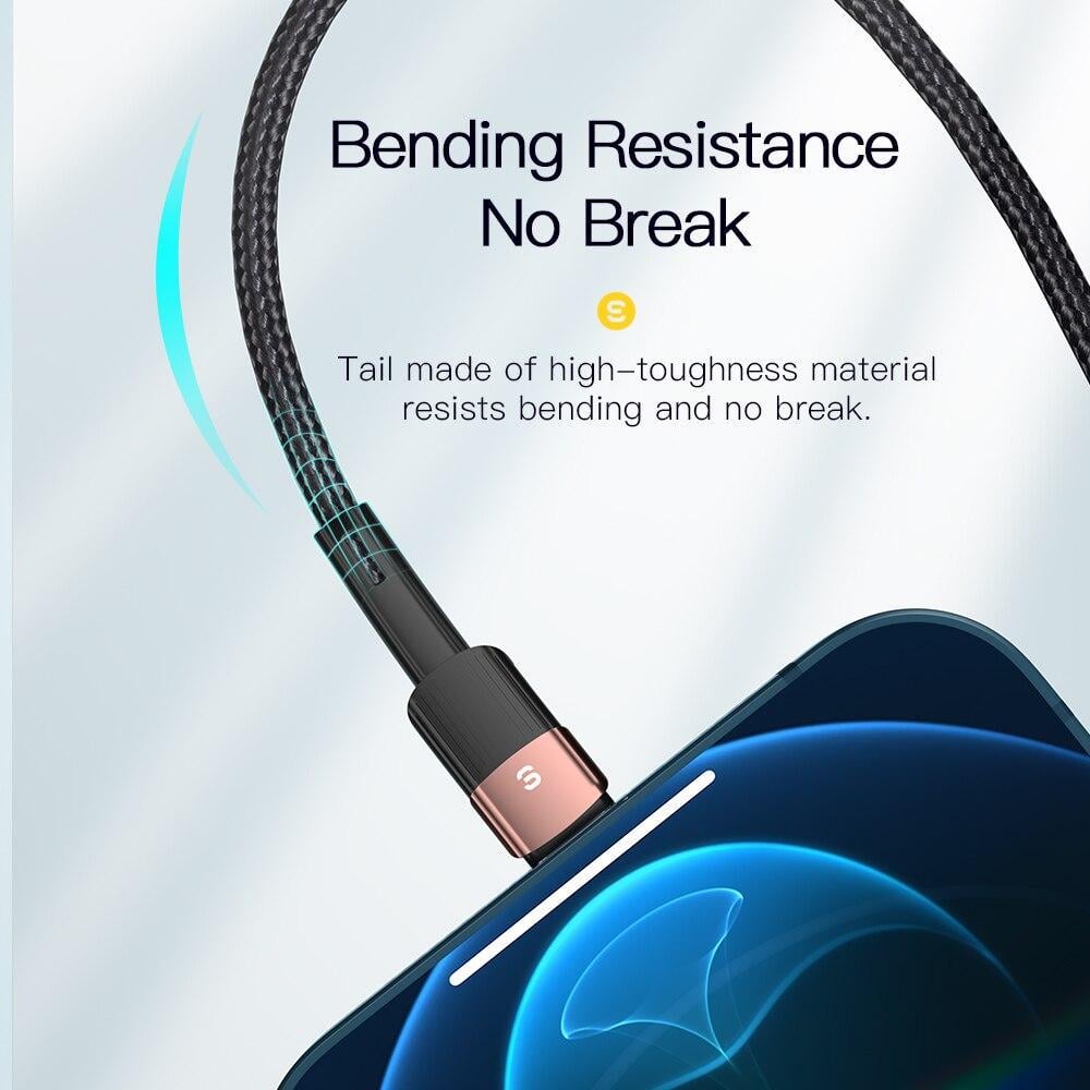 Кабель Lightning Essager для быстрой зарядки 1 м Черный (1788222892) - фото 4 Кабель Lightning Essager для быстрой зарядки 1 м Черный (1788222892) - фото 4