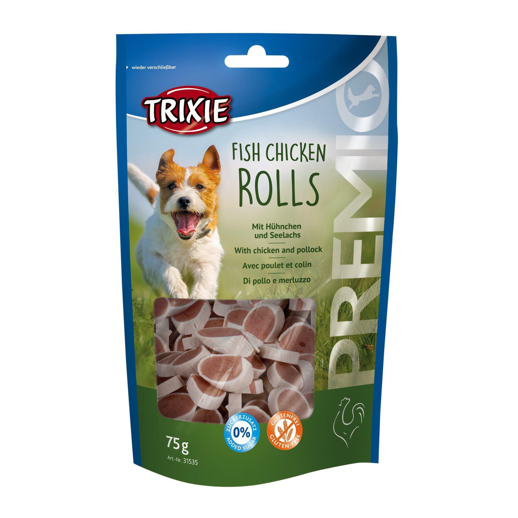 Лакомство для собак Trixie PREMIO Chicken and Pollock Rolls 75 г Лакомство для собак Trixie PREMIO Chicken and Pollock Rolls 75 г