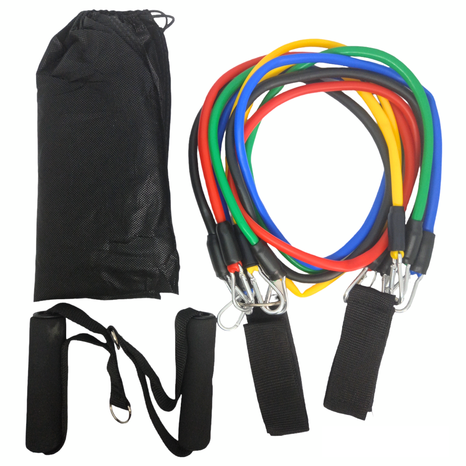 Эспандер Ares Active Resistance Bands Set 11в1 для фитнеса и силовых упражнений трубчатый (10199422) - фото 5