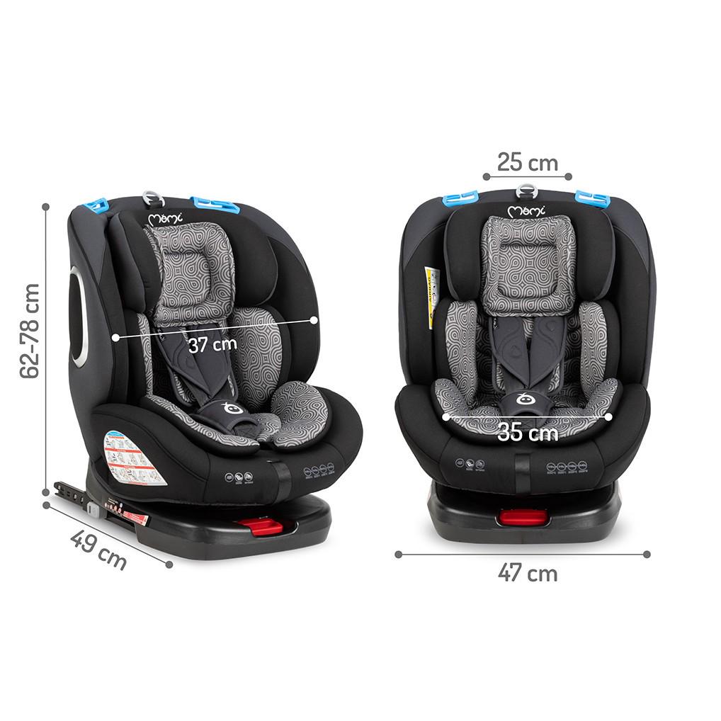 Автокресло MoMi Tordi IsoFix 0-36 кг Black (35276) - фото 12