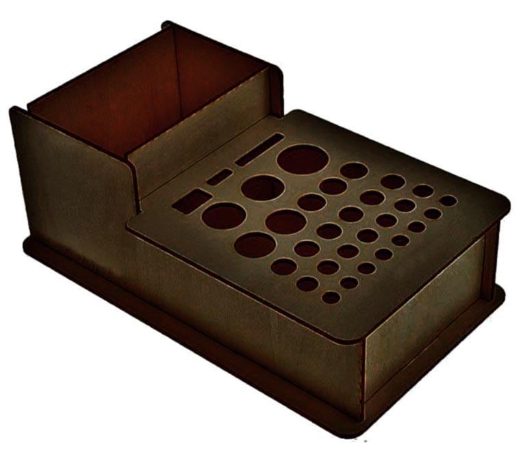 Органайзер кожевника из дерева Татира Капучино (ОКО-001409)