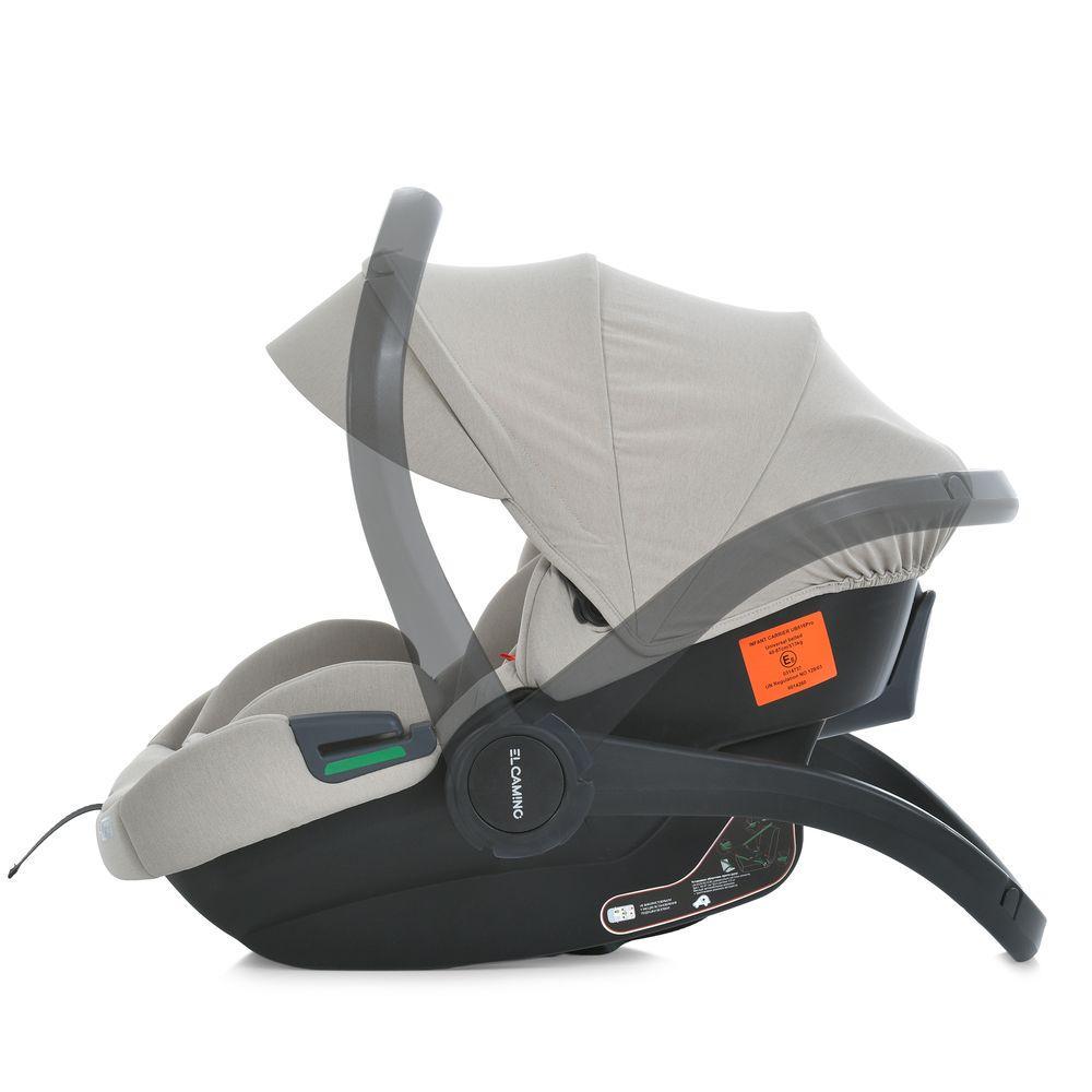Автокрісло для новонароджених El Camino ME 1186 i-KEEP i-SIZE R129 до 87 см 40-87 см Cashmere Beige (2763096756) - фото 4