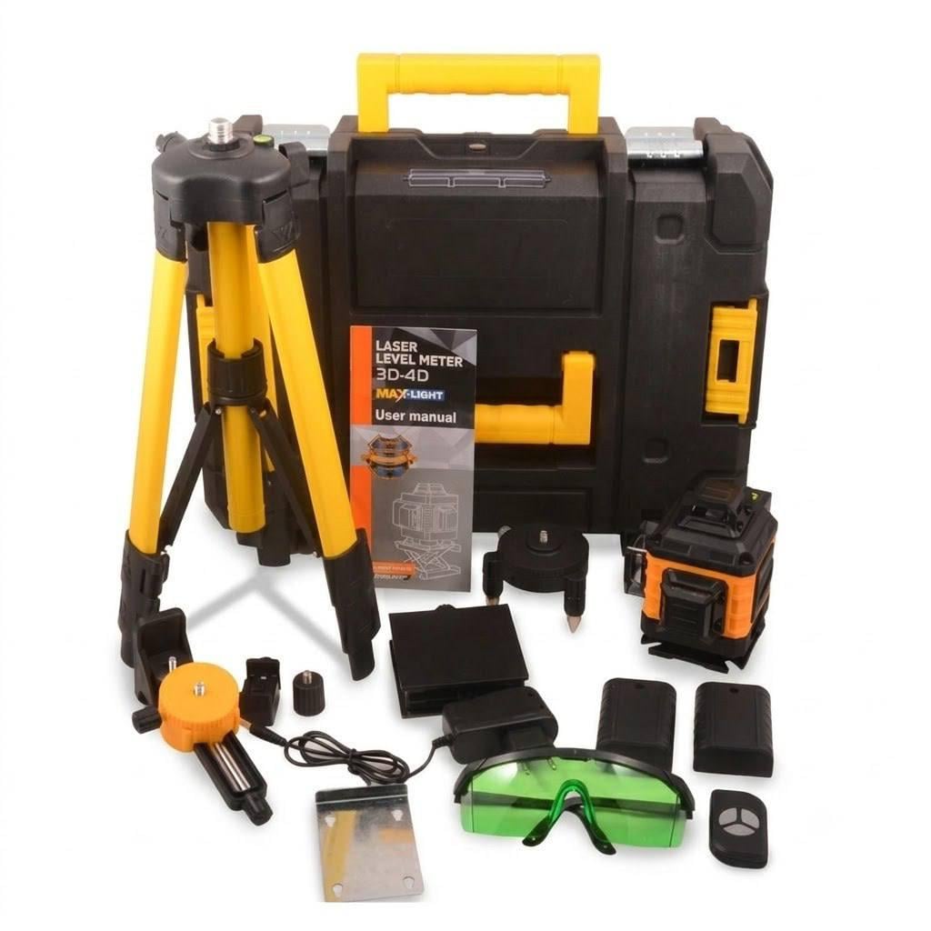Лазерный уровень 3D/4D 16 линий со штативом и кронштейном Fixit Laser
