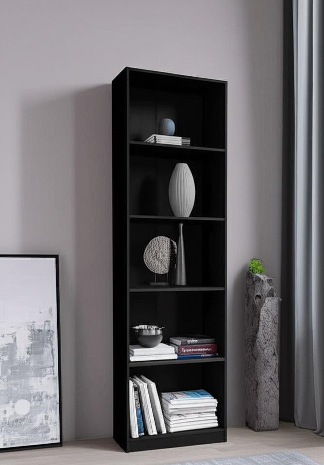 Стелаж підлоговий MEBLIBUD MODERN 200х80х30 см Антрацит - фото 3 Стелаж підлоговий MEBLIBUD MODERN 200х80х30 см Антрацит - фото 3