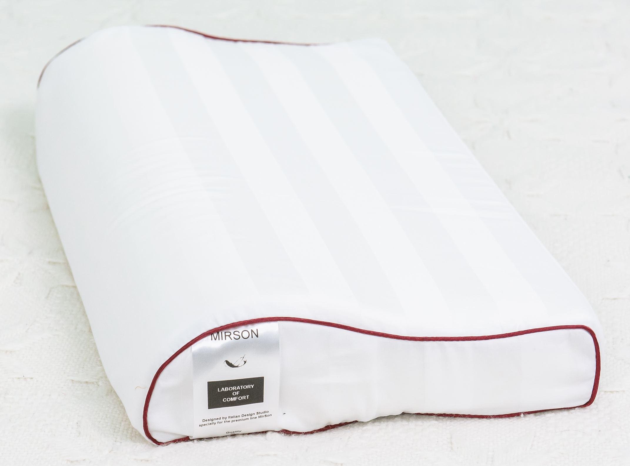 Подушка ортопедическая MirSon №6108 Noble stripe Royal Pearl Kiddy Girl 50х29х5/8 см (2200003262629)