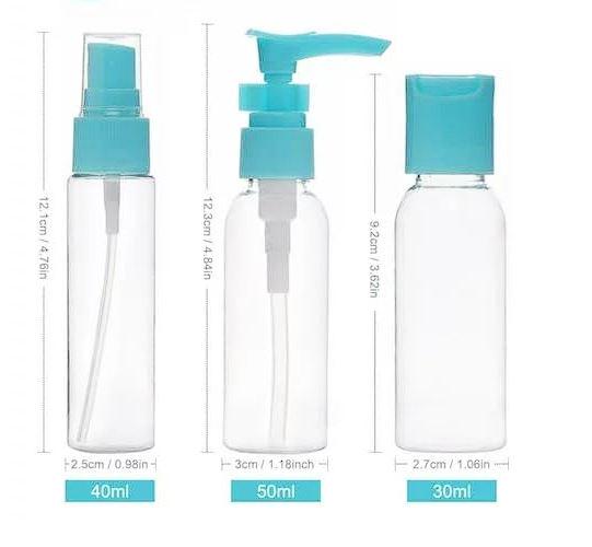 Дорожный набор для косметики 5 предметов Blue - фото 2 Дорожный набор для косметики 5 предметов Blue - фото 2