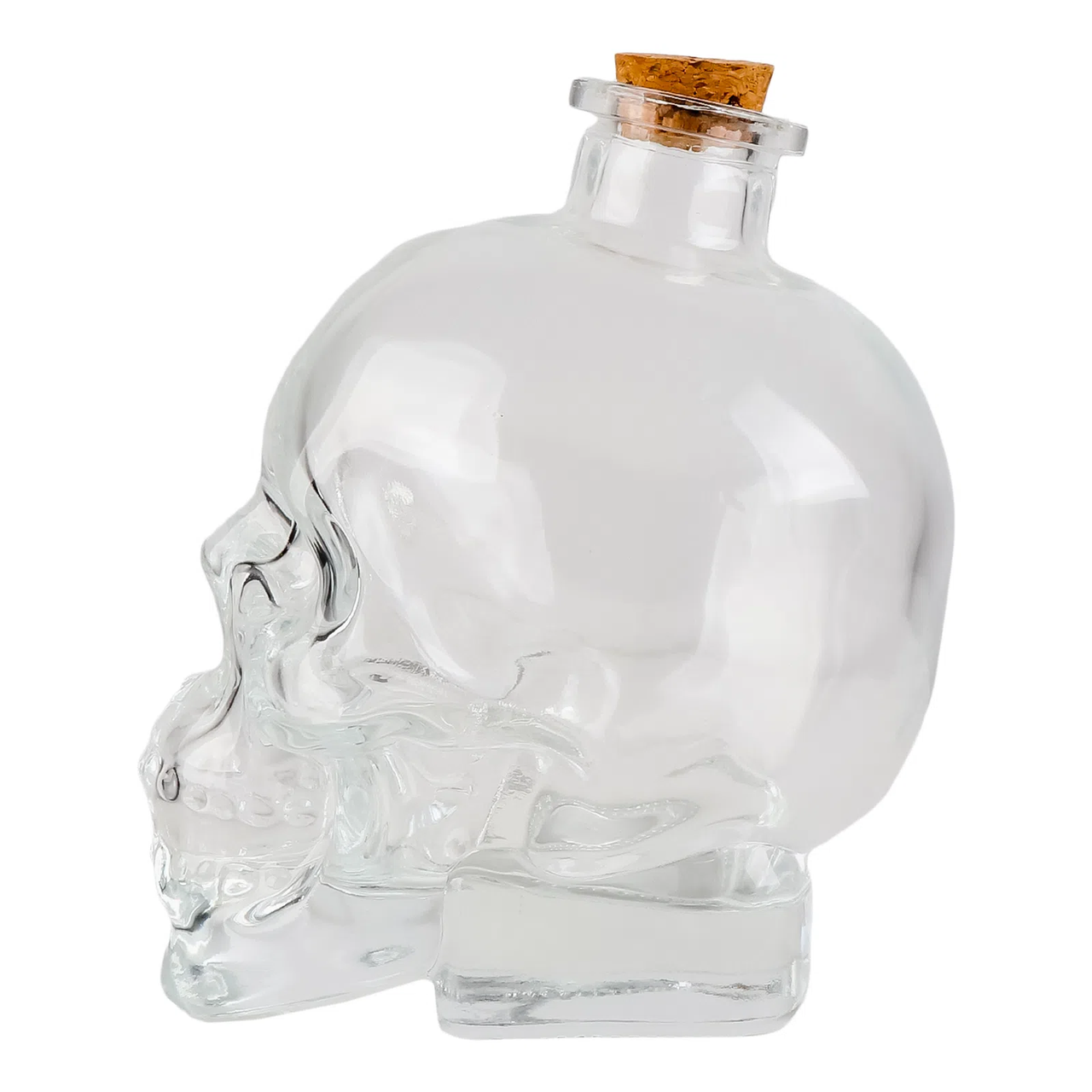 Пляшка череп скляна для декору 750 мл - фото 2
