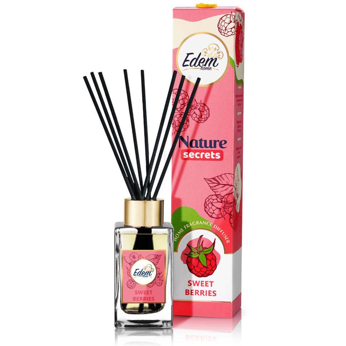 Аромадифузор з паличками Edem Nature Secrets-Sweet berries 90 мл
