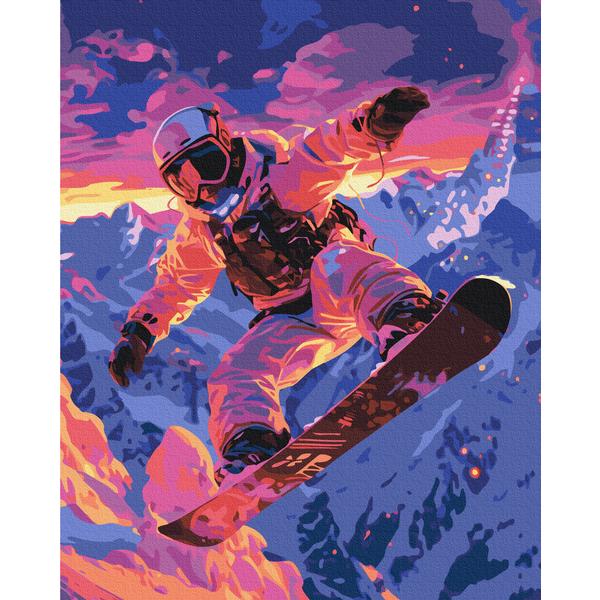 Картина по номерам Brushme Сноубордист 40х50 см (BS54110)