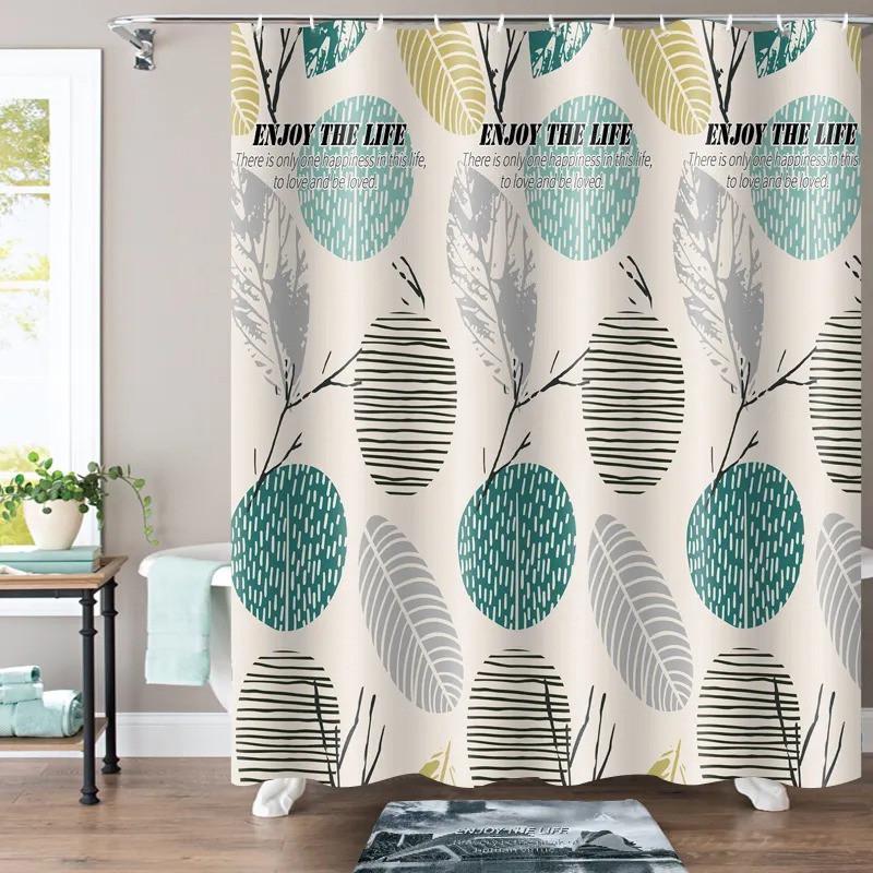 Шторка для ванной комнаты Bathlux водонепроницаемая с кольцами 180x180 см (1858837660)