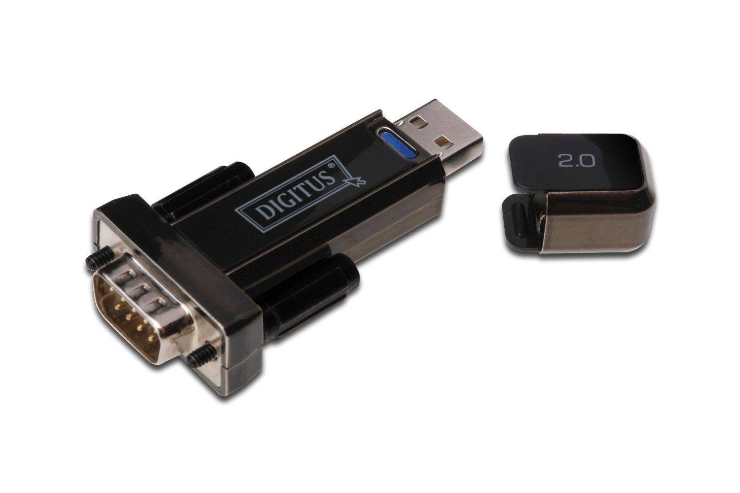 Адаптер Digitus USB to RS232 Чорний (ERC-DA-70156)