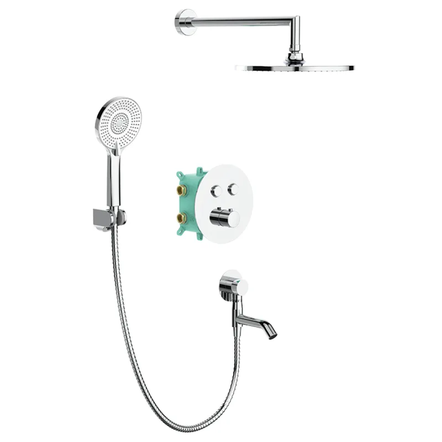 Душевая система встроенная с термостатом KOER KB-67012-01 Chrome (KR4728) Душевая система встроенная с термостатом KOER KB-67012-01 Chrome (KR4728)